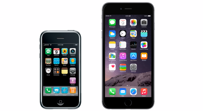 iPhone 2G a iPhone 6 Plus - svetapple.sk