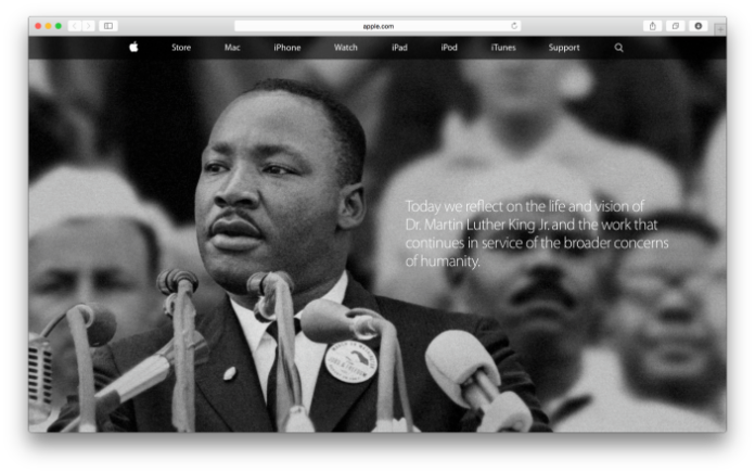 martinlutherking-svetapple.sk Martin Luther king na oficiálnych stránkach Apple.com - svetapple.sk