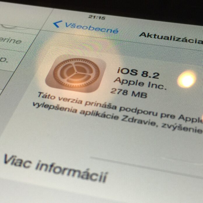 iOS 8.2 - svetapple.sk