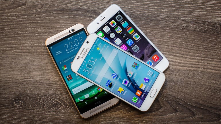 HTC One M9 vs. iPhone 6 vs. Samsung Galaxy S6