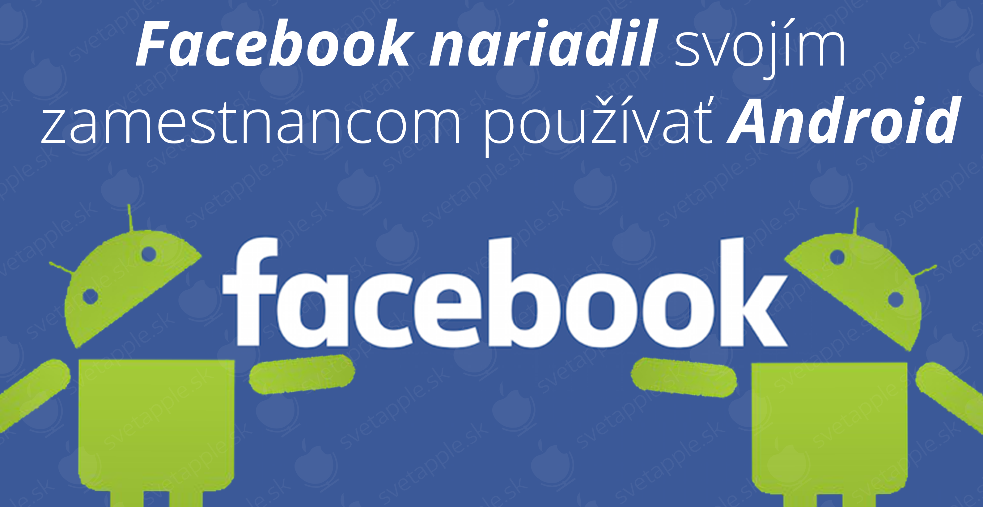 facebook - titulná fotka - svetapple.sk