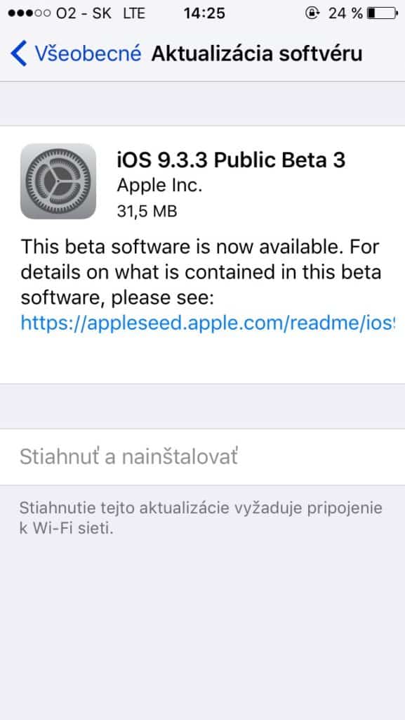 iOS 9.3.3 public beta 3