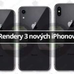 Rendery 3 nových iPhonov