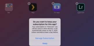 Upozornenie na predplatné pri odinštalovaní aplikácie. Konečne v iOS 13. - svetapple.sk
