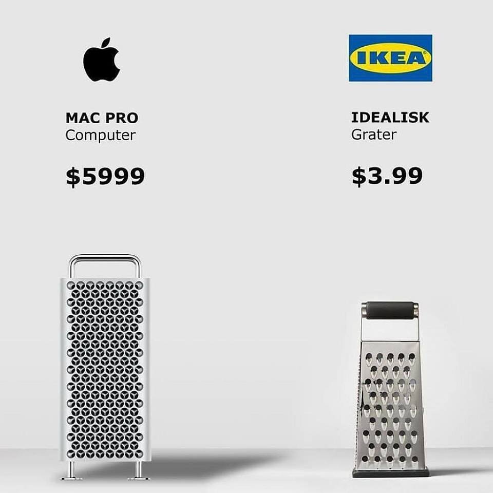 Už aj IKEA si robí srandu z Macu Pro. Počítač spôsobil ošiaľ. - svetapple.sk