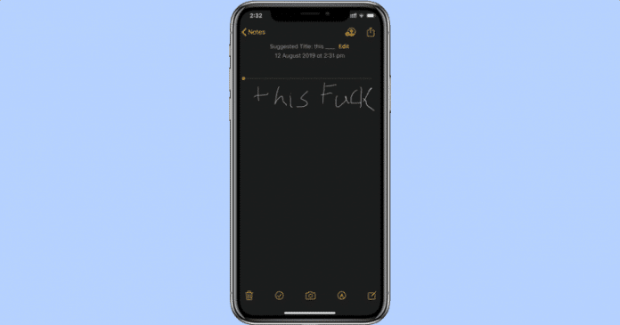 Apple v poznámkach cenzuruje nevhodné slová. Je to súčasť noviniek v iOS 13.