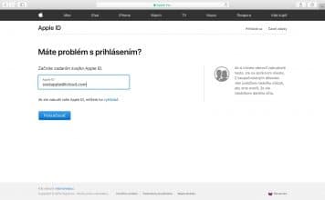 Zabudnuté heslo Apple ID