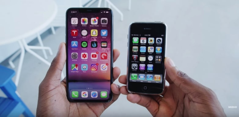 iPhone 11 pro a iPhone prvej generácie