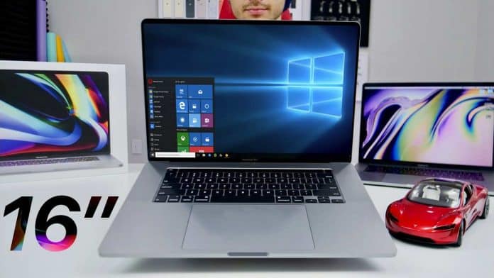 MacBook Pro 16" windows Bootcamp