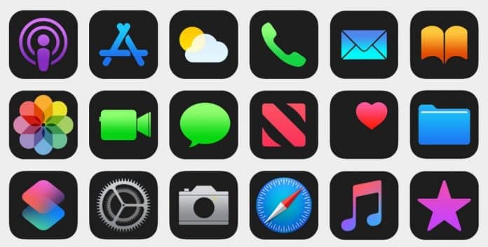 Apple naznačuje, že by mohlo zmeniť ikonky appiek pre Dark Mode v iOS 14.