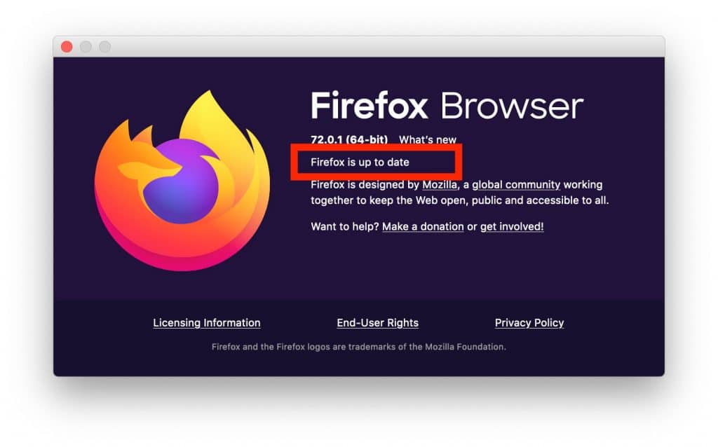 Návod: Ako aktualizovať prehliadač Firefox pre Mac.