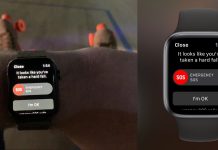 Apple Watch detekcia pádu