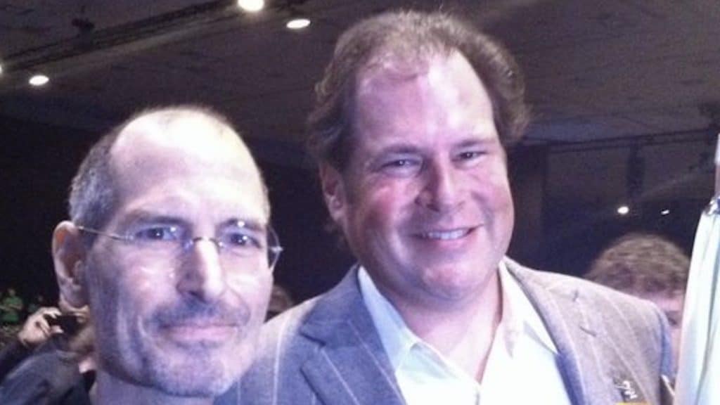 Marc Benioff a Steve Jobs