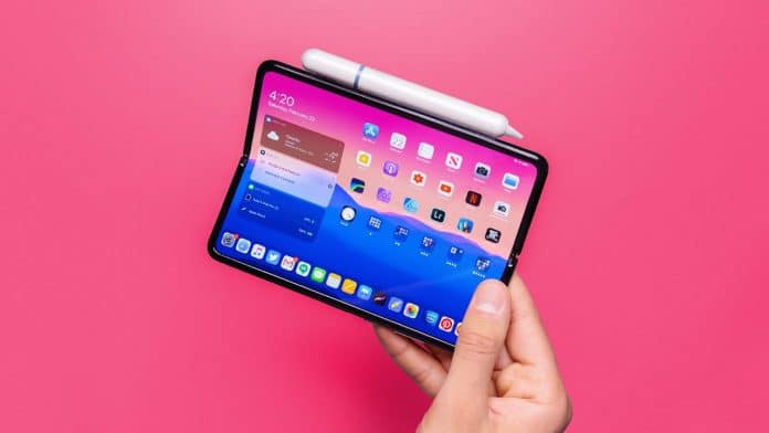 Skladací iPad? Takto by mohol vyzerať.