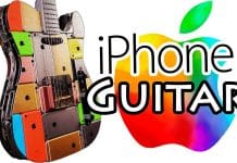 Chlapík vyrobil zo 107 iPhonov funkčnú gitaru. Je na predaj.