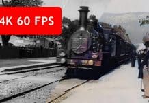 Príchod vlaku do La Ciotat v 4K farebný