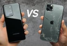 Drop Test: Samsung Galaxy S20 Ultra vs. iPhone 11 Pro Max.