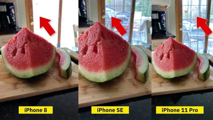 Porovnanie fotoaparátu iPhone SE 2 vs. iPhone 8 vs. iPhone 11 Pro.
