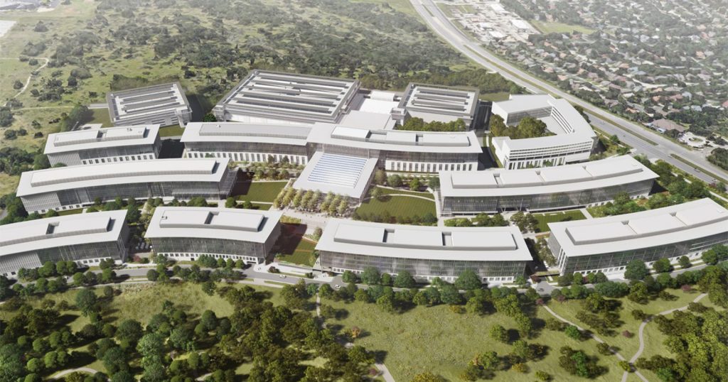 Apple stavia nový kampus v Texase. Dostane aj hotel so 192 izbami. 
