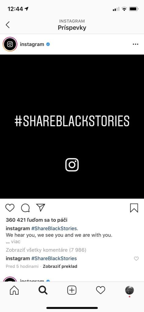 Instagram black