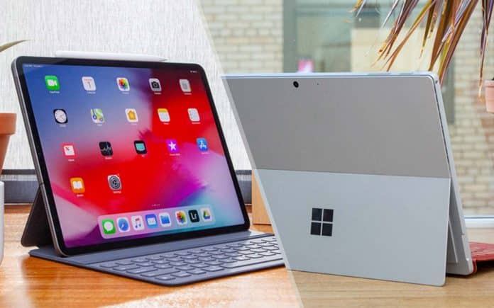 iPad Pro 2020 vs. Microsoft Surface Pro 7.