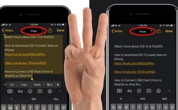 Návod: Používajte gesta pre funkciu "kopírovať a prilepiť" na vašom iPhone.