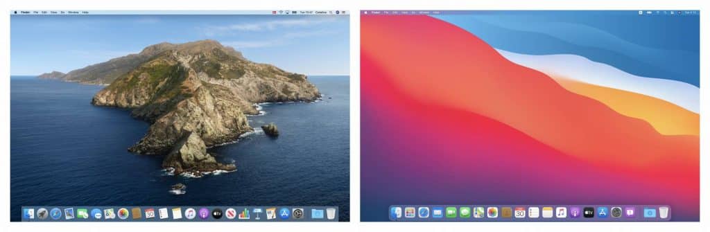 MacOS Big Sur vs. MacOS Catalina. Pozrite sa ako Apple zmenilo dizajn.