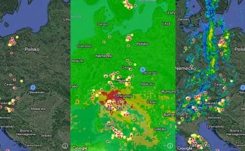 Mapa bleskov zadarmo vo vašom mobile alebo počítači. Majte ju vždy po ruke!