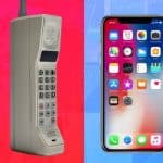 Evolúcia mobilných zariadení od roku 1973 do roku 2020