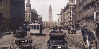 Toto je San Francisco v roku 1906. Video dostalo farby, 4K rozlíšenie a 60 fps!