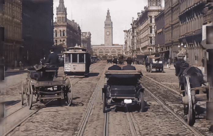 Toto je San Francisco v roku 1906. Video dostalo farby, 4K rozlíšenie a 60 fps!