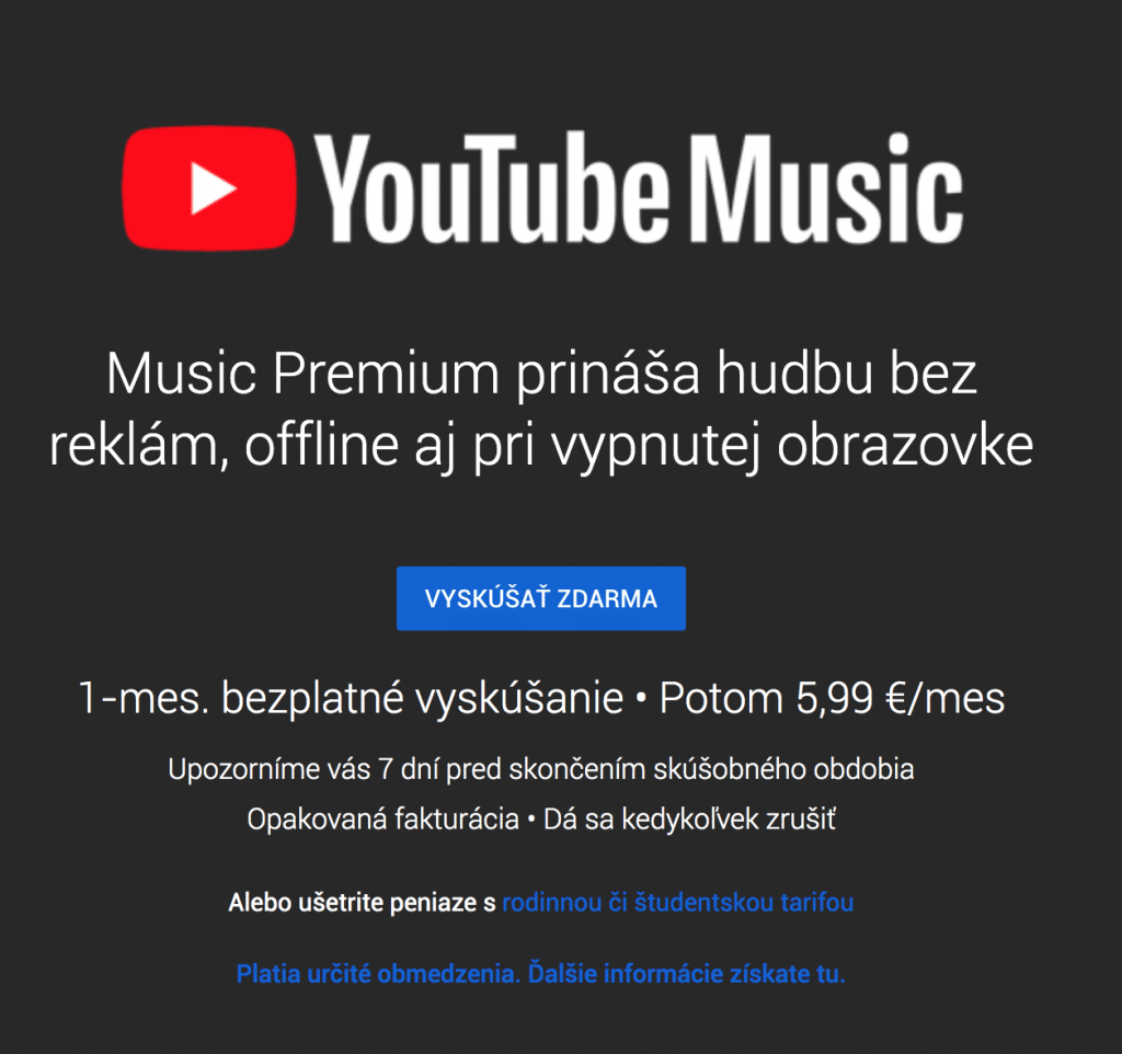 Vyskúšali sme YouTube Premium a YouTube Music