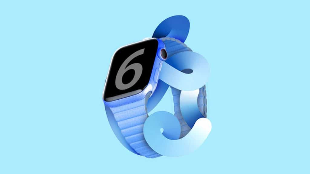 Modré Apple Watch Series 6
