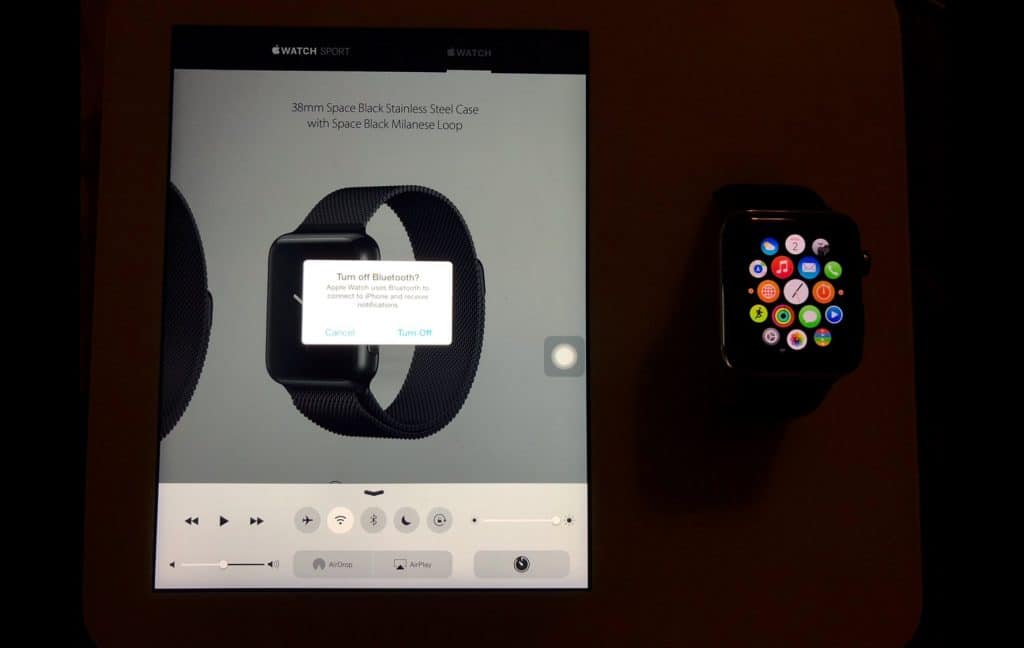 Rozobratý Apple Watch Kiosk