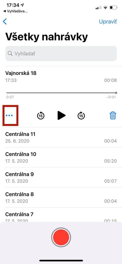 Návod: Ako v iOS 14 zvýšiť kvalitu nahrávky v aplikácii Diktafón.