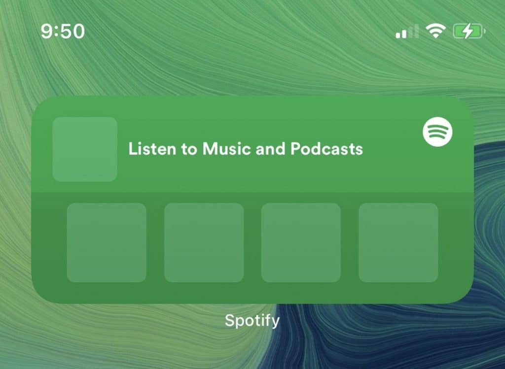 Widgety od Spotify