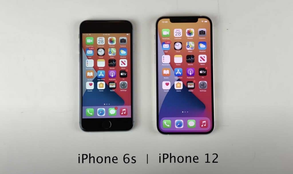 iPhone 12 vs iPhone 6S s iOS 14://svetapple.sk/novinky/apple-zaplati-113-milionov-dolarov-za-spomalovanie-starsich-iphonov/