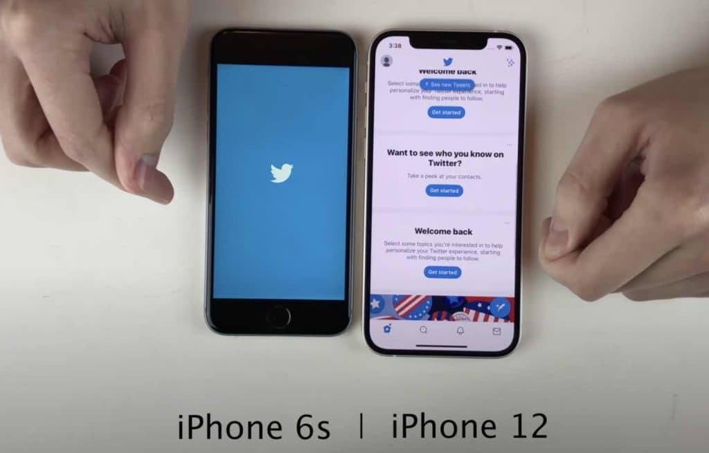iPhone 12 vs iPhone 6S s iOS 14