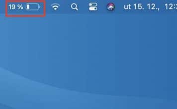 Ako zobraziť percentá batérie v macOS Big Sur