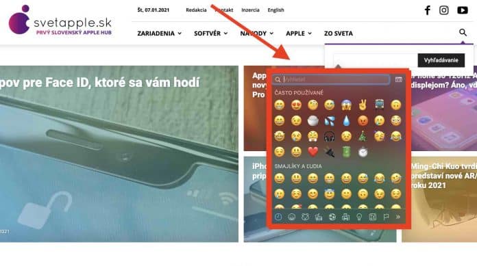 Návod: Ako napísať Emoji na Macu pomocou jednoduchej klávesovej skratky
