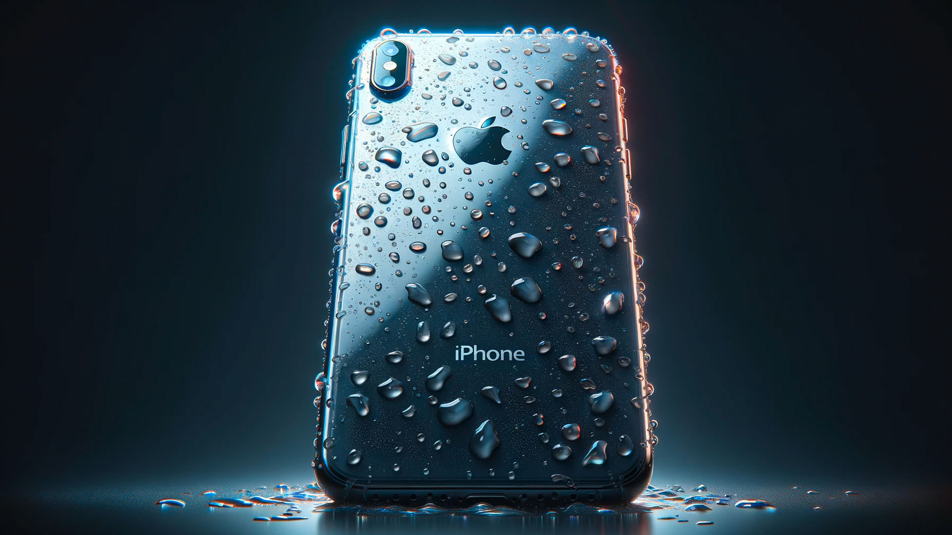 Mokrý iPhone voda