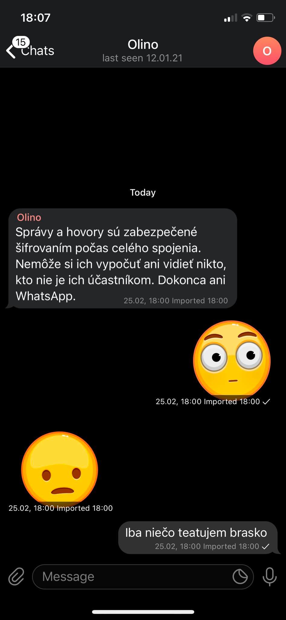 Ako preniesť konverzáciu z WhatsAppu na Telegram?