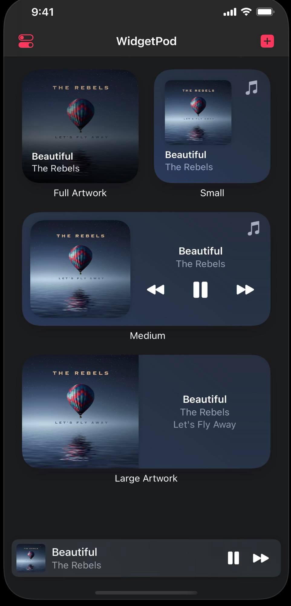 Tip: Tento widget vám umožní ovládať hudbu cez Apple Music a Spotify