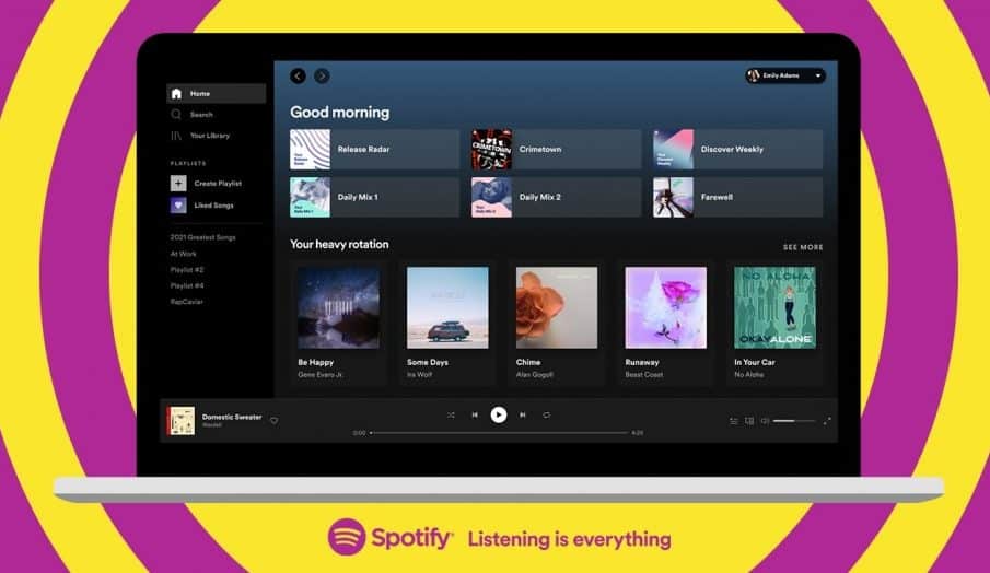 Spotify dostáva vylepšený dizajn pre počítače!