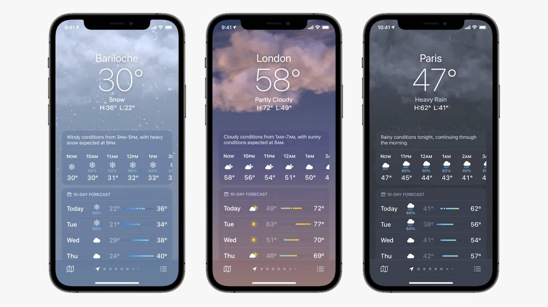 Novinky v aplikácii Počasie iOS 15 - WWDC 2021