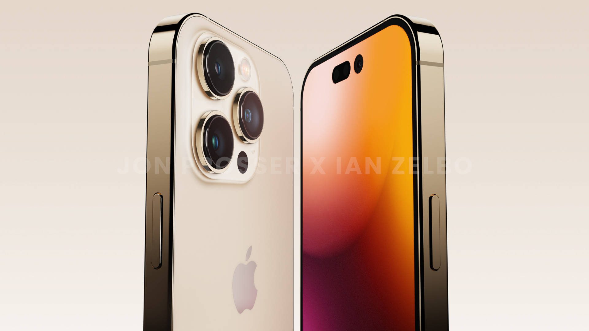 iPhone 14 Pro v zlatej farbe detailný záber