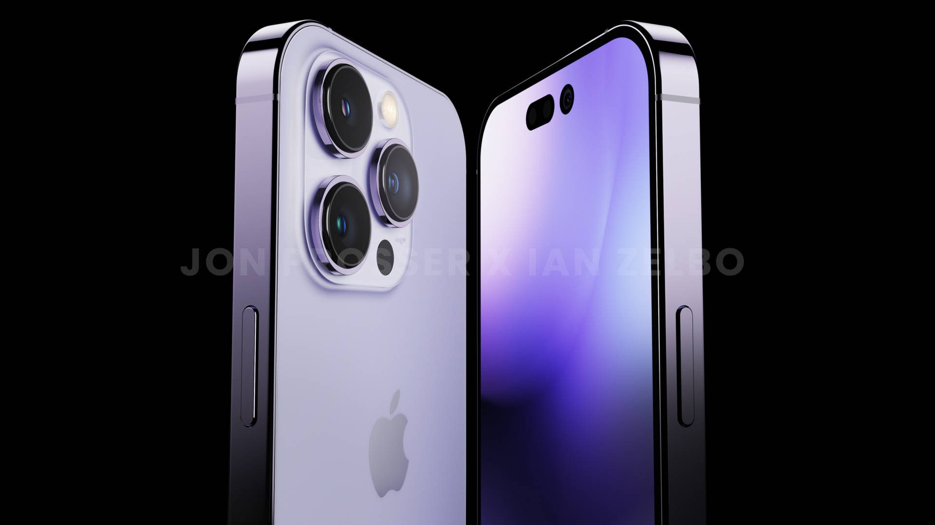 iPhone 14 Pro vo fialovej farbe detailný záber