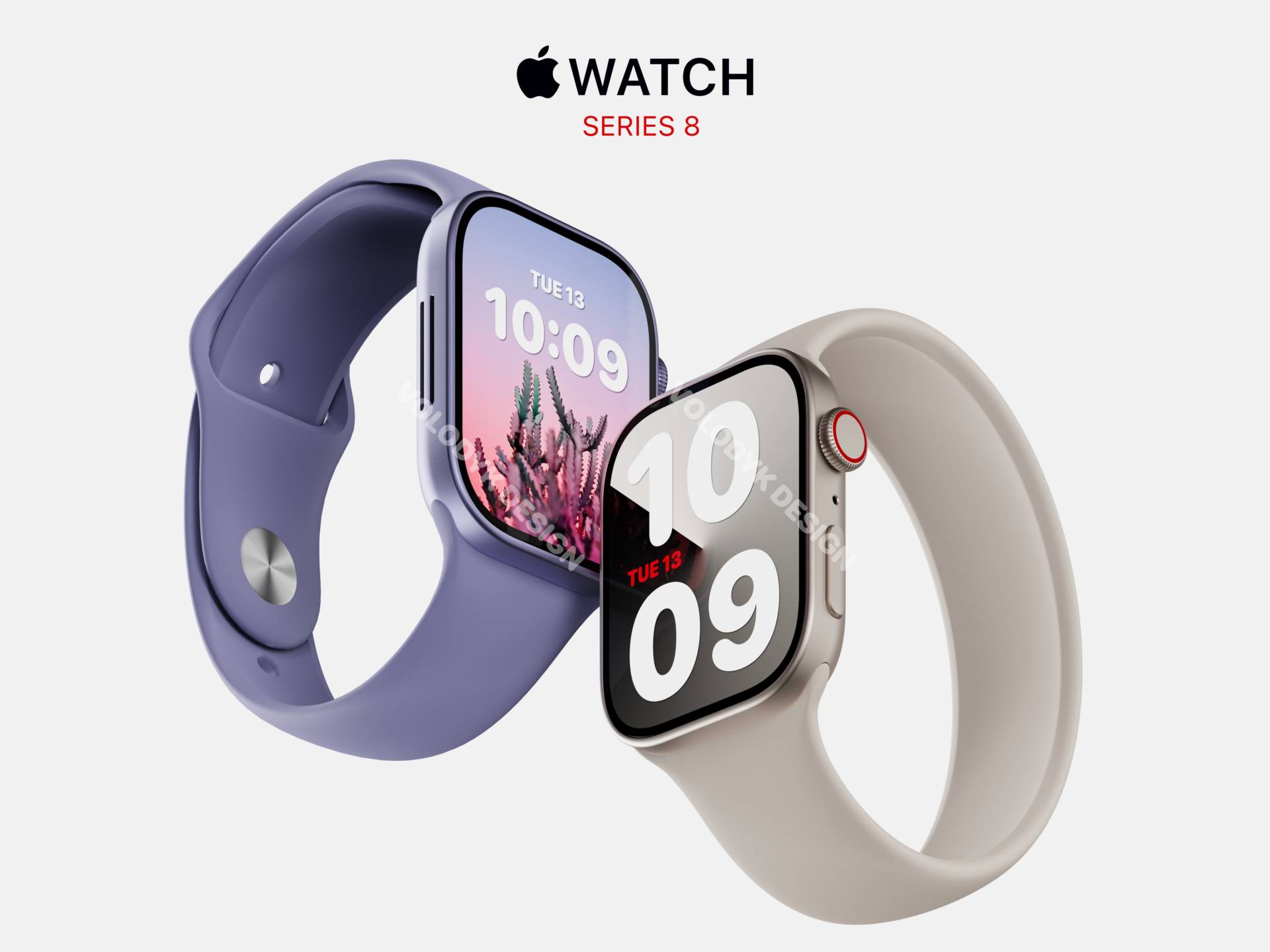 Apple Watch Series 8 svetapple dizajn redner unik touch id