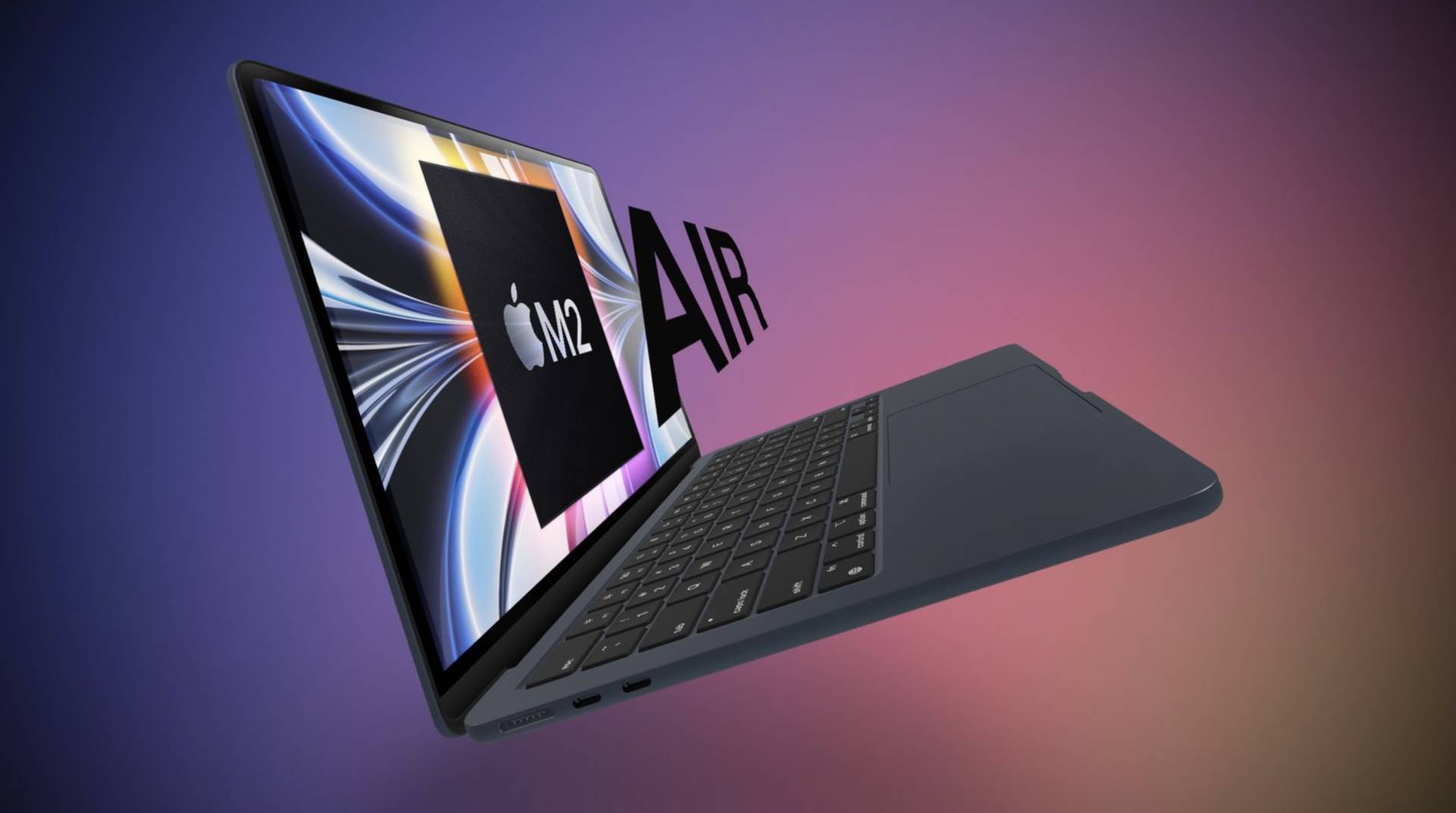 Nový MacBook Air s procesorom M2 v tmavosivej farbe