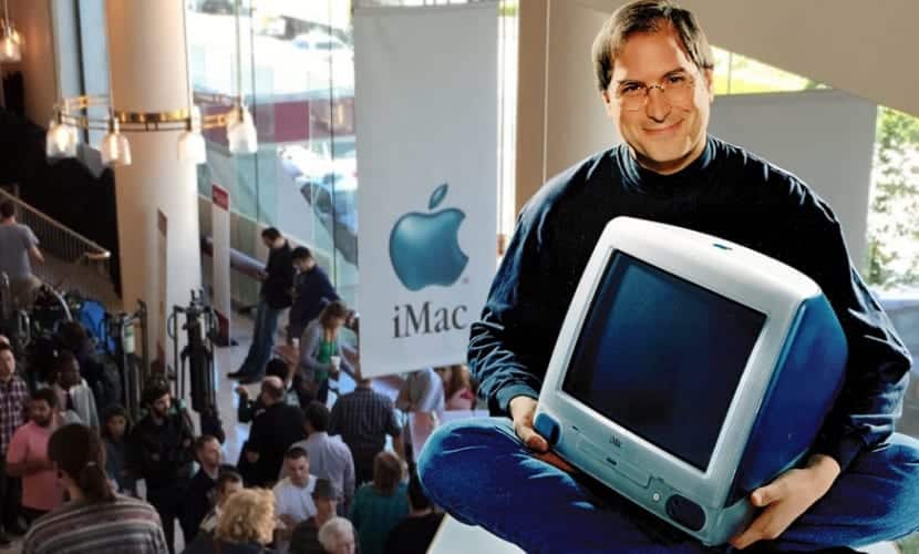 iMac G3 a Steve Jobs v Apple Store